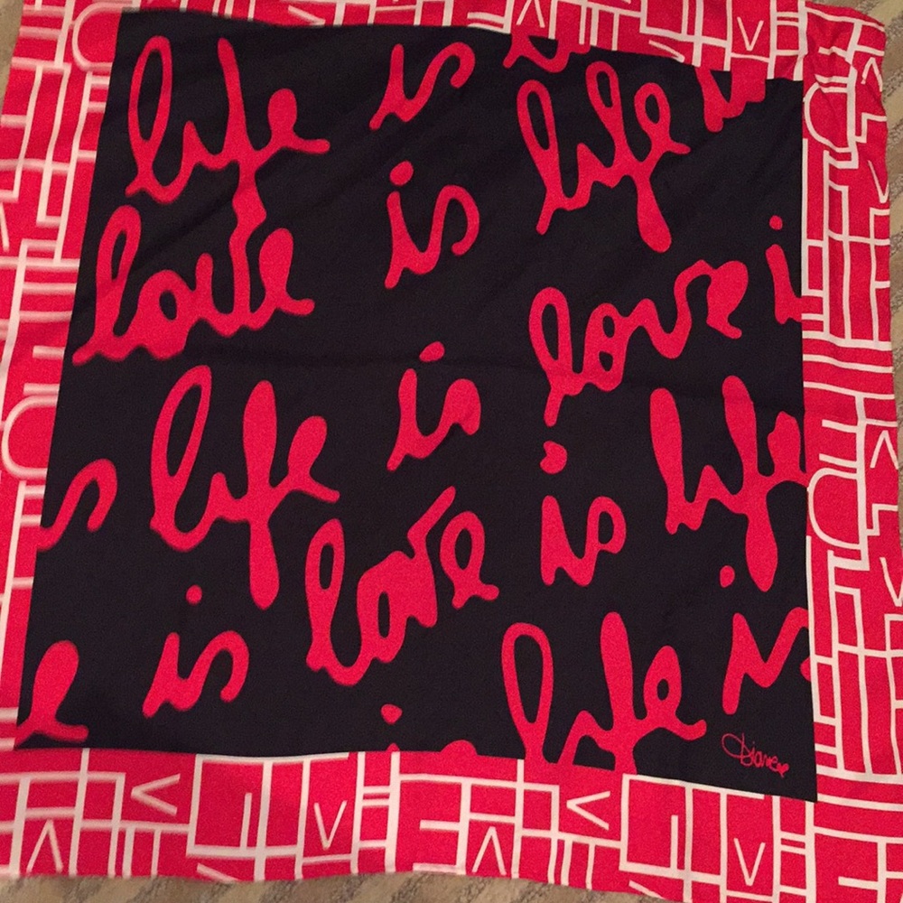 DVF silk scarf